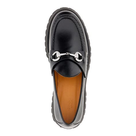 gucci rhinestone loafers|Gucci wedge loafers.